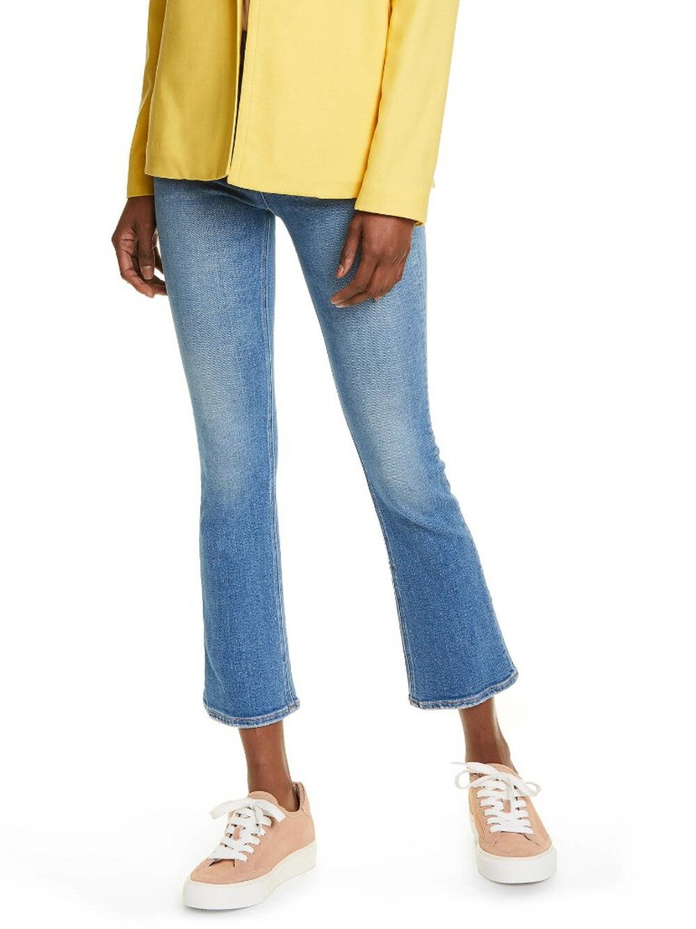 Rag & Bone Nina High Rise Ankle Flare Jeans 27 Gravel Light Wash W26491420